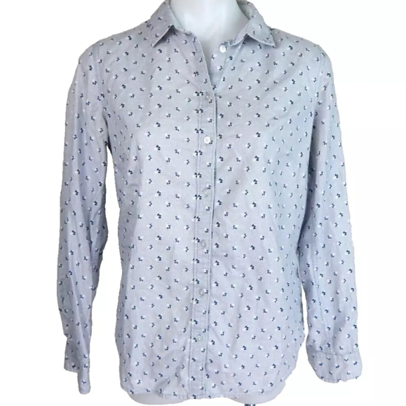Boden Blue Floral Relaxed Weekend Shirt - Picture 1 of 5